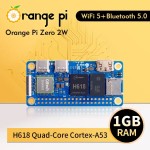 Original Factory Price New Orange Pi Zero 2 W 1GB RAM DDR4 Mini PC Allwinner H618 WiFi BT BLE SBC Single Board Computer Zero 2W